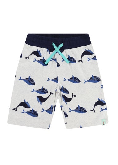 Lilly & Sid Multi Coloured Whale Print Shorts (0-8 Years)