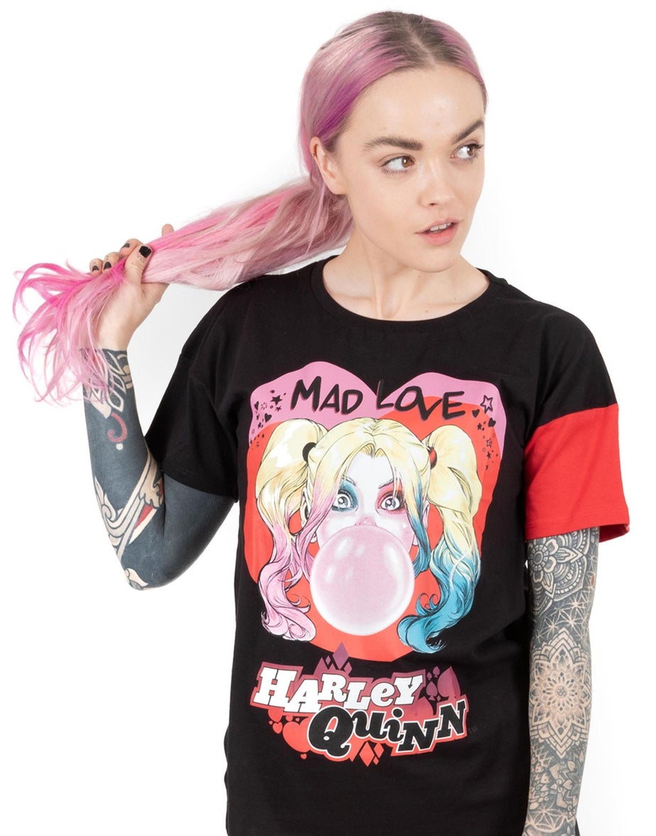 DC Comics Red Harley Quinn Mad Love Shortie Pyjamas