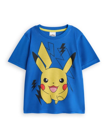 Pokemon Pikachu Kids Blue Shortie Pyjamas (3-10 Years)