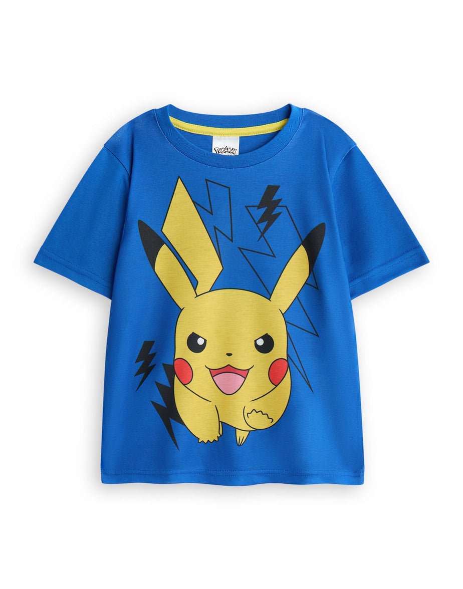 Pokemon Pikachu Kids Blue Shortie Pyjamas (3-10 Years)
