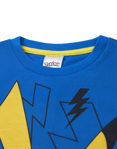 Pokemon Pikachu Kids Blue Shortie Pyjamas (3-10 Years)