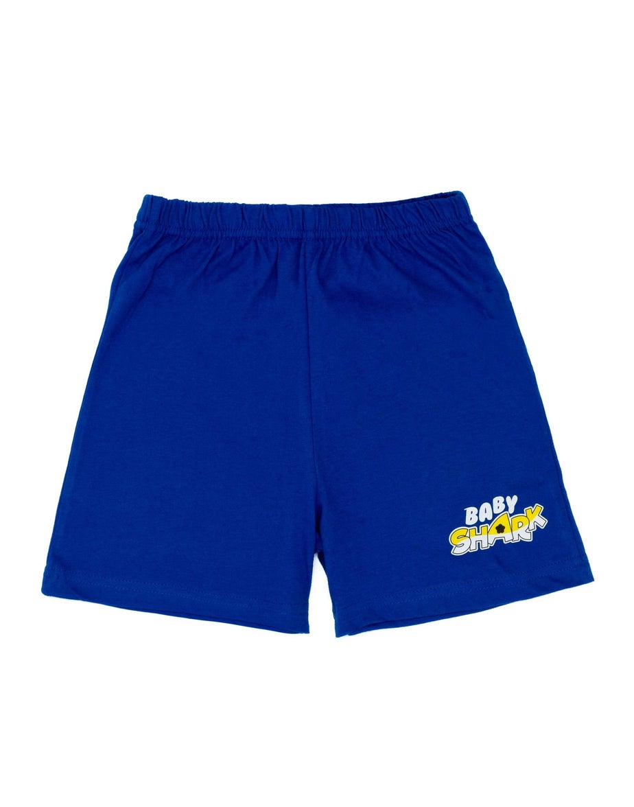 Vanilla Underground Baby Shark Kids Blue Shortie Pyjamas (12 Months-5 Years)