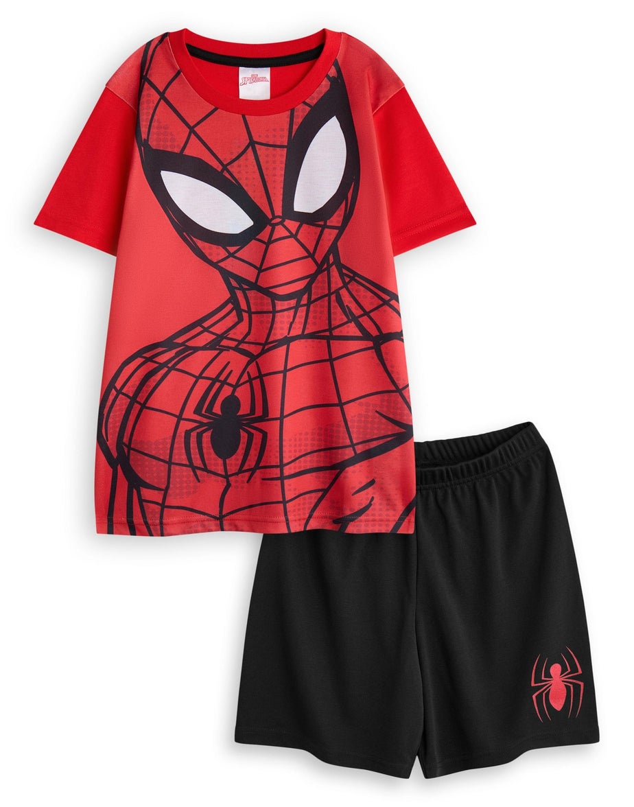 Marvel Spiderman Kids Red Shortie Pyjamas (2-8 Years)