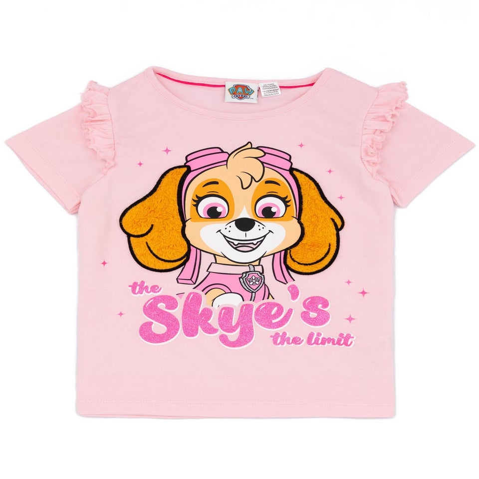 Paw Patrol Skye Kids Shortie Pink Pyjamas (12 Months-6 Years)