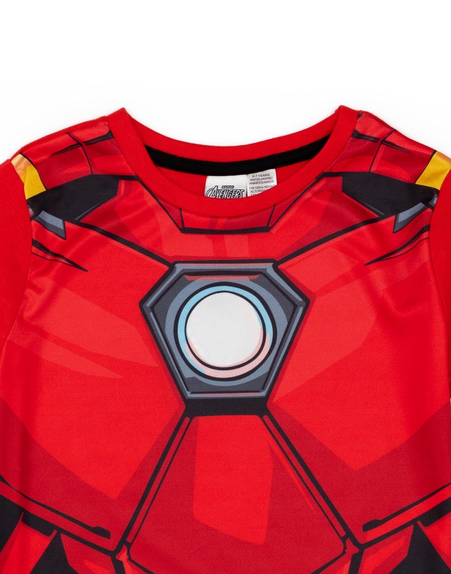 Disney Marvel Iron Man Kids Red Shortie Pyjamas (2-8 Years)