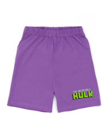 Disney Marvel Hulk Kids Shortie Purple Pyjamas (2-8 Years)