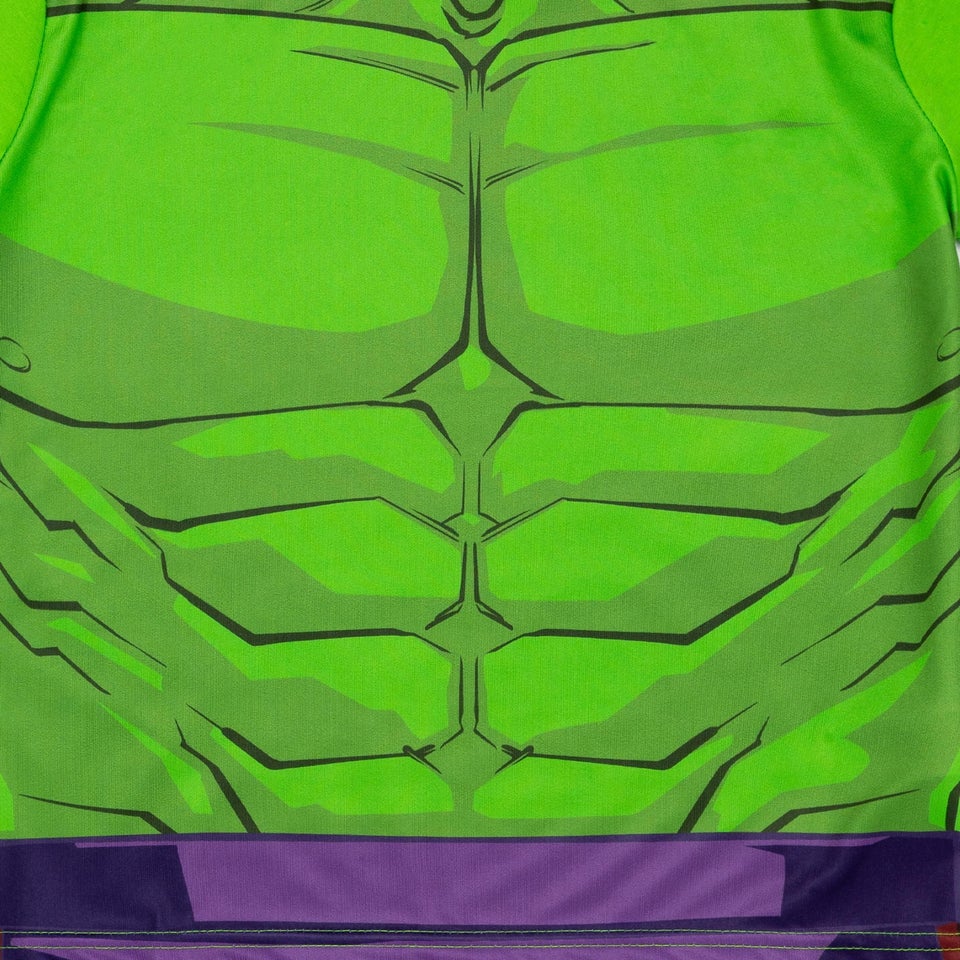 Disney Marvel Hulk Kids Shortie Purple Pyjamas (2-8 Years)