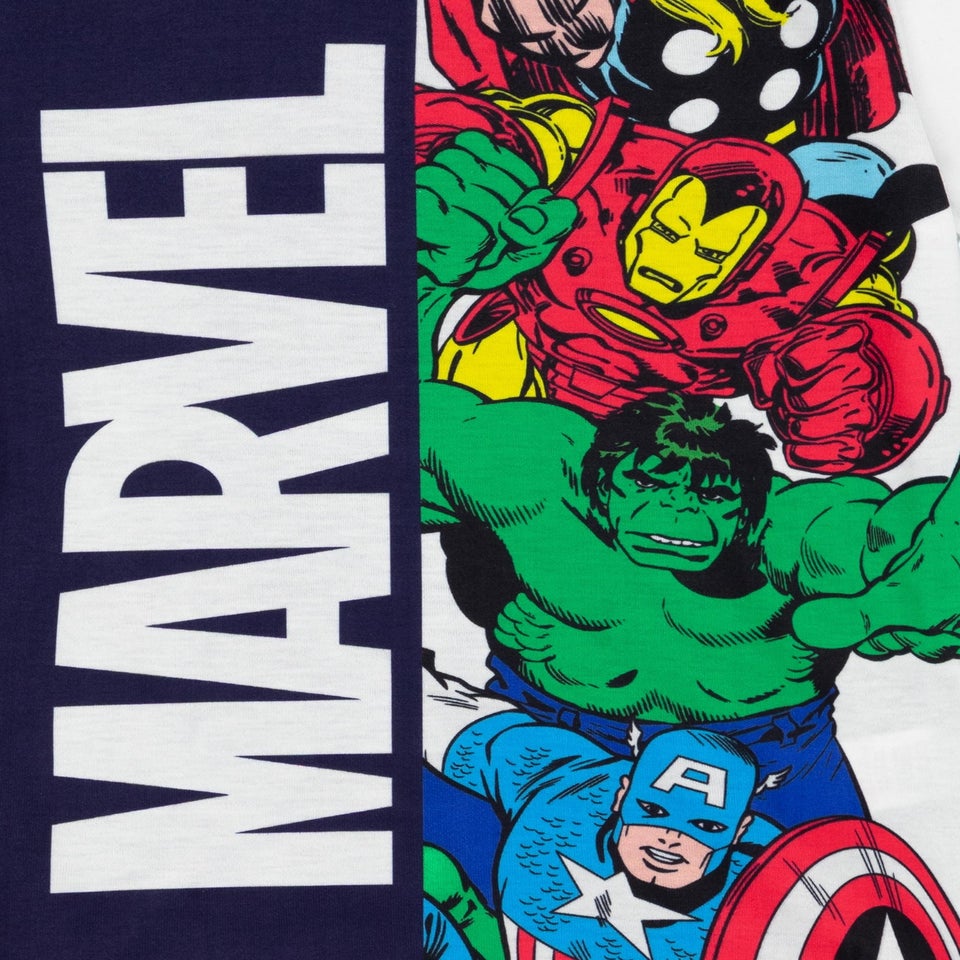 Disney Marvel Avengers Kids Shortie Blue Pyjamas (2-8 Years)