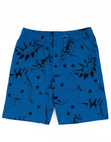 Vanilla Underground Jurassic World Kids Blue Shortie Pyjamas (3-10 Years)