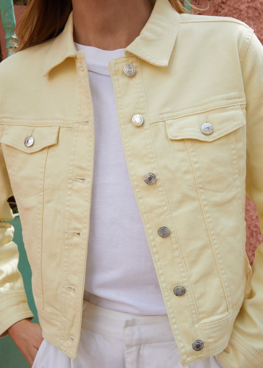 Threadbare Yellow Rome Classic Denim Jacket