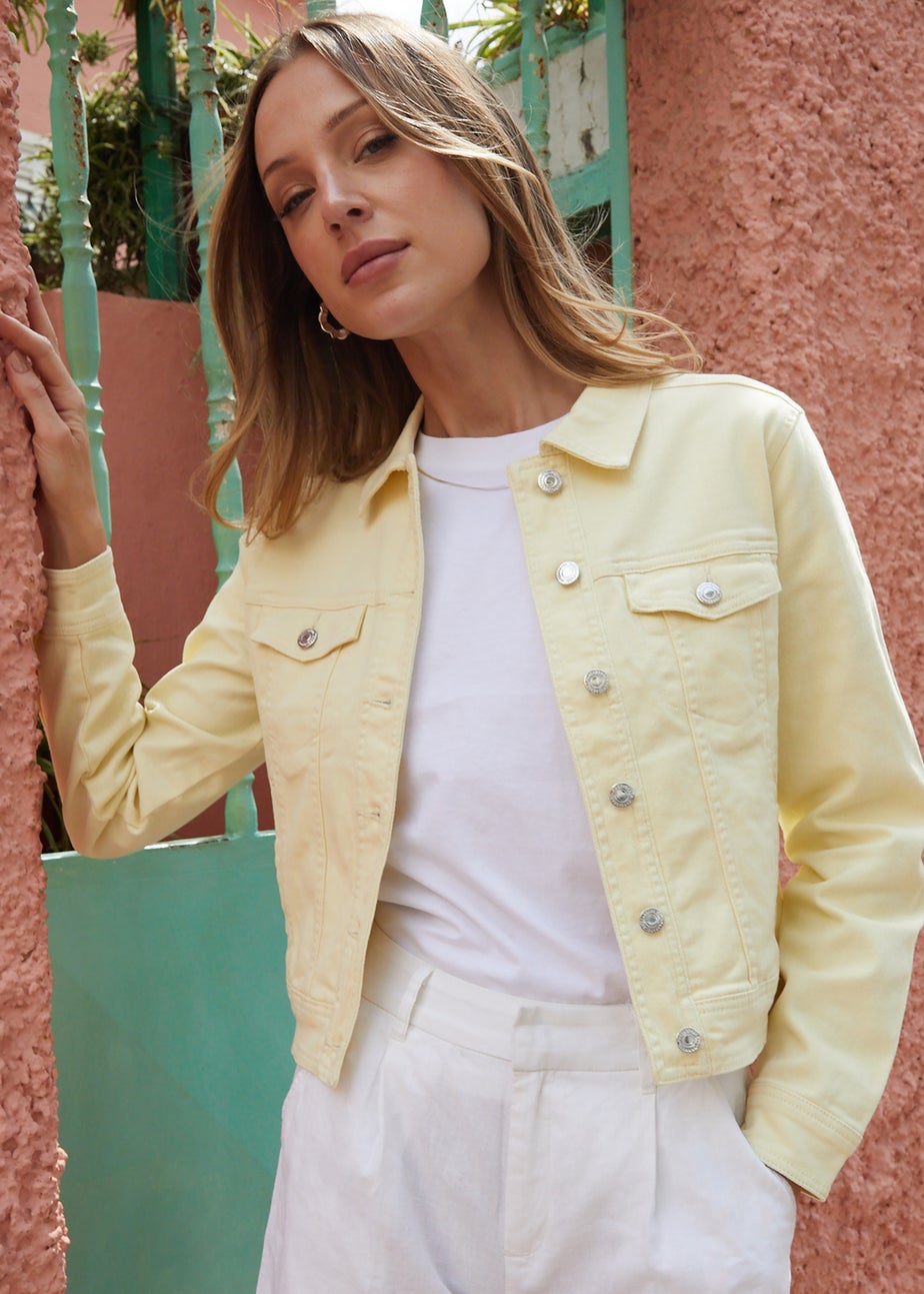 Threadbare Yellow Rome Classic Denim Jacket