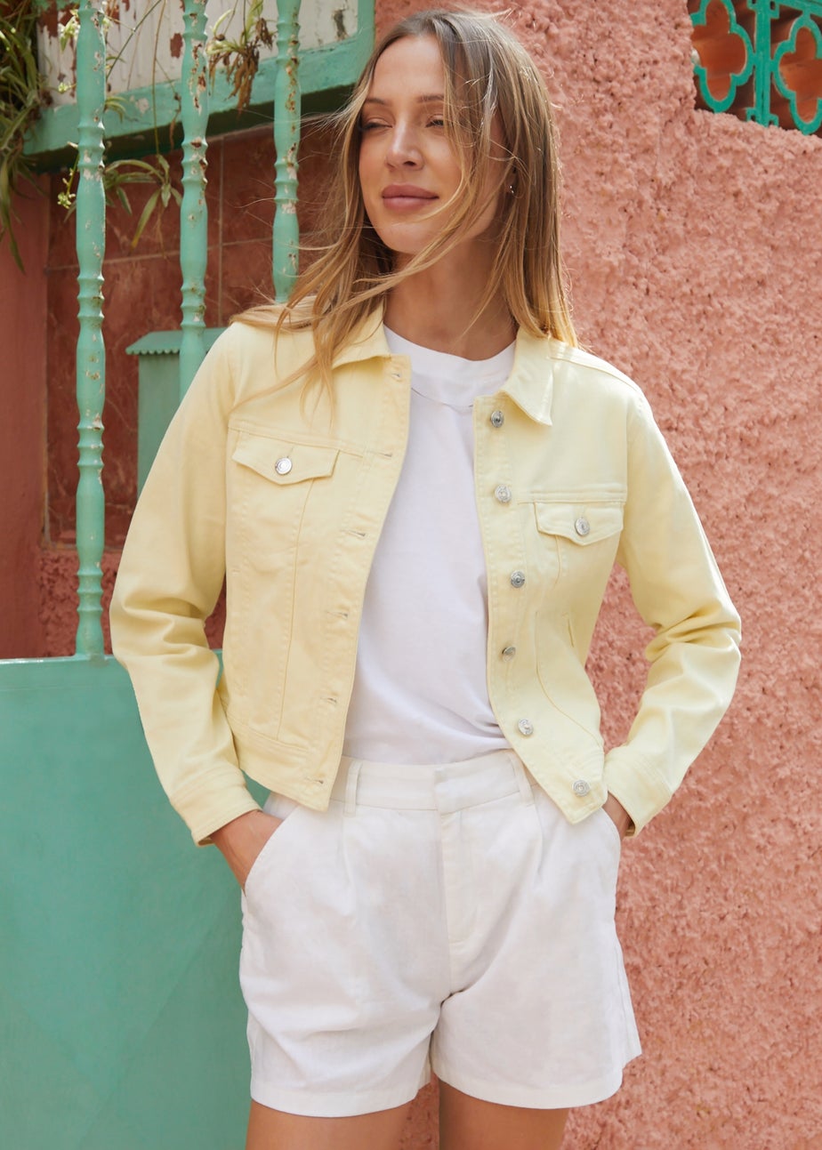 Threadbare Yellow Rome Classic Denim Jacket