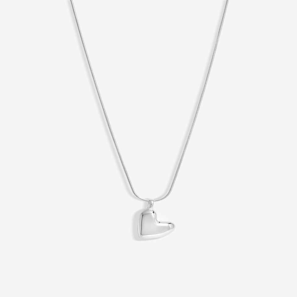 Simply Silver Sterling Silver 925 Molten Heart Pendant