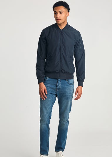 French Connection Navy MA1 Technical Bomber Jacket