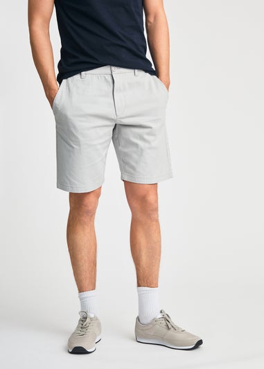 French Connection Light Grey Cotton Chino Shorts