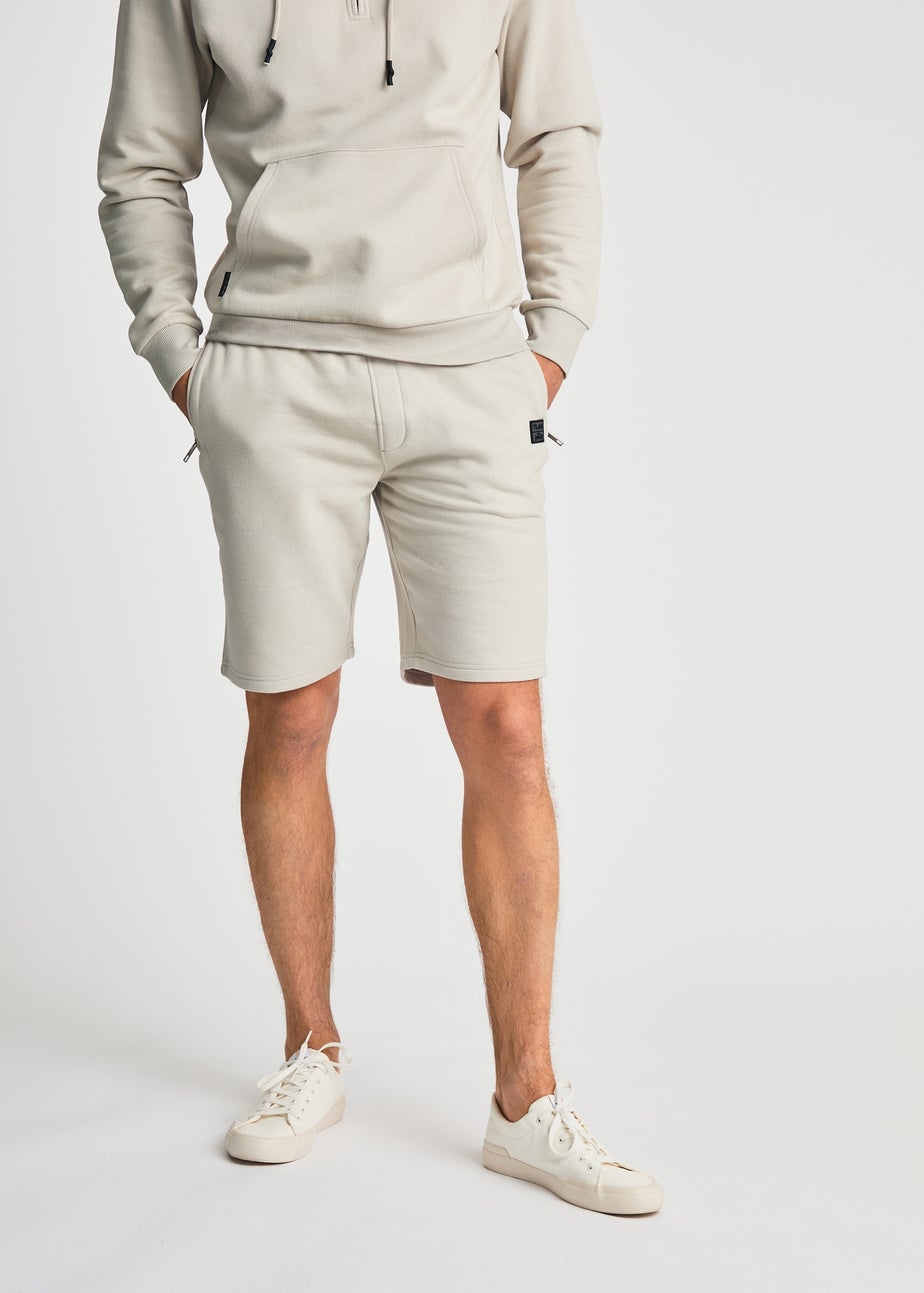 Tokyo Laundry Light Grey Jogger Short with Drawstring