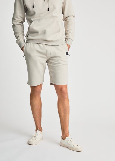 Tokyo Laundry Light Grey Jogger Short with Drawstring