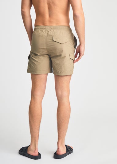 French Connection Black 2 Pack Combat Style Swim Shorts