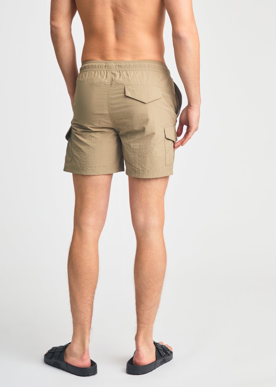 French Connection Black 2 Pack Combat Style Swim Shorts