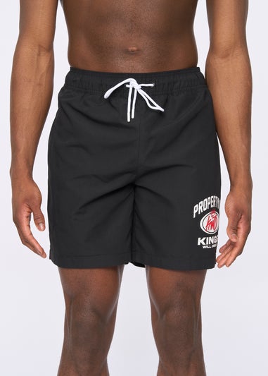 Kings Will Dream Black Prop Swim Shorts