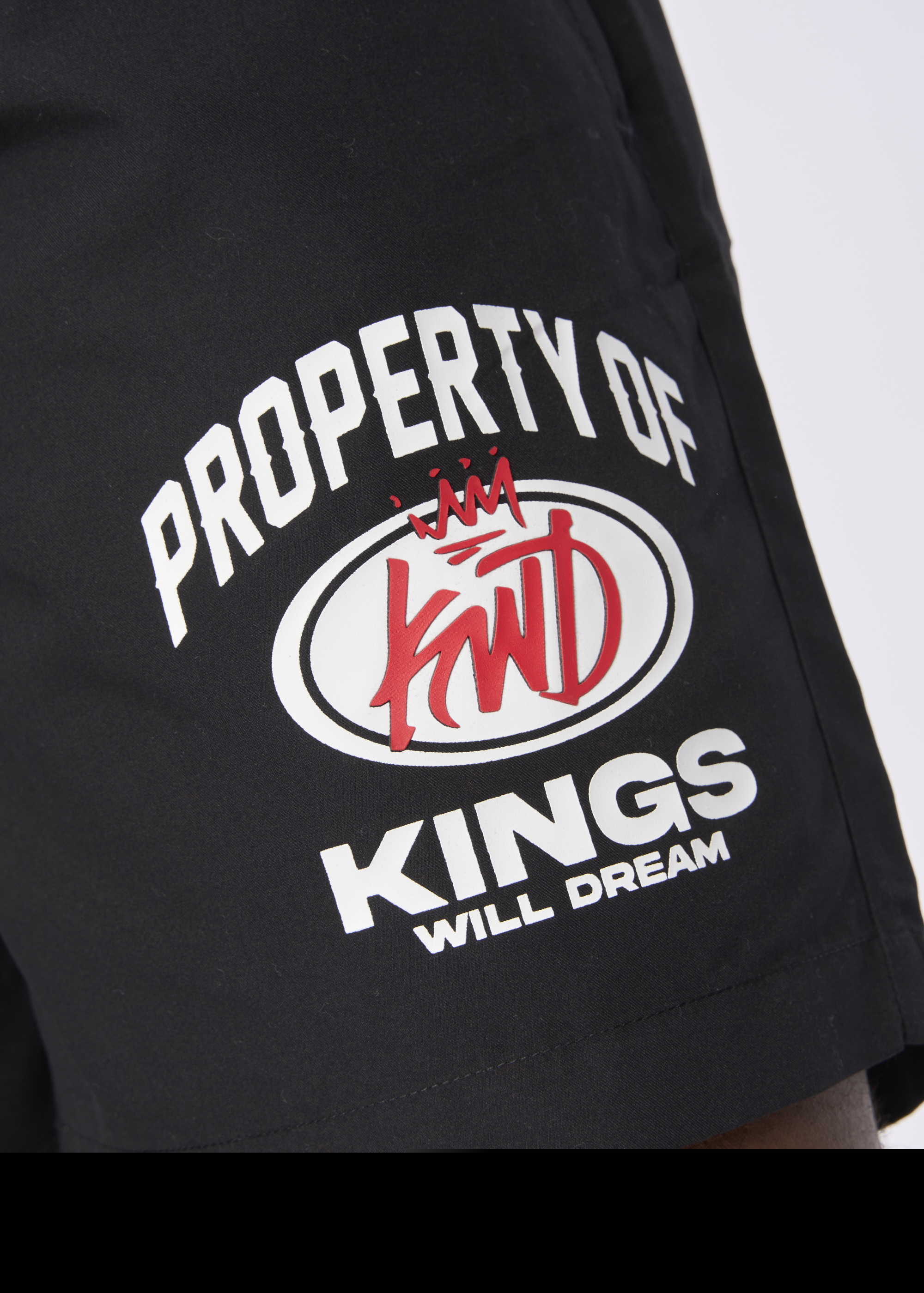 Kings Will Dream Black Prop Swim Shorts