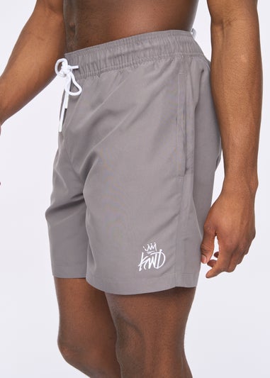 Kings Will Dream Charcoal Grey Crosby Swim Shorts