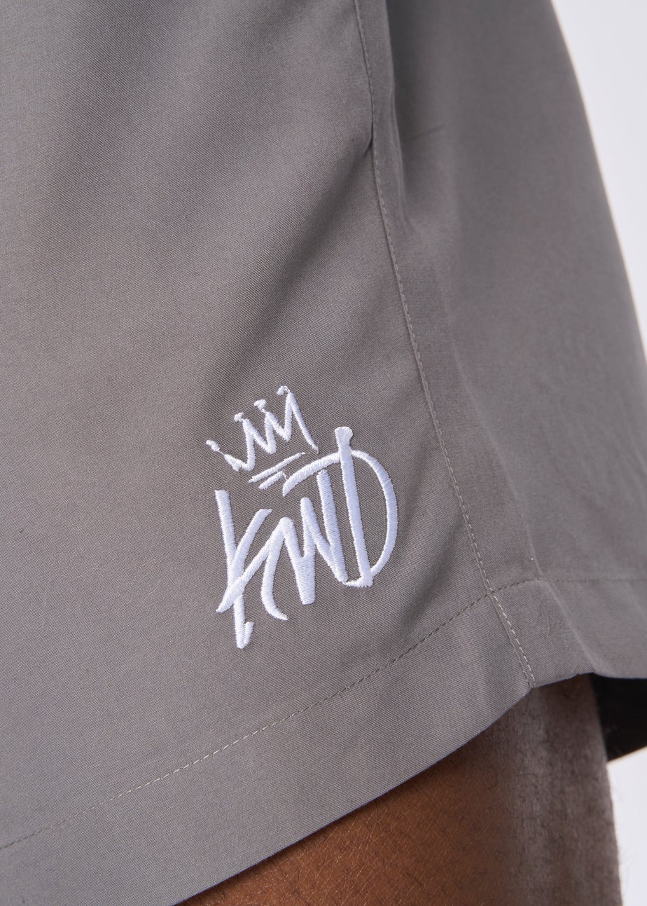 Kings Will Dream Charcoal Grey Crosby Swim Shorts