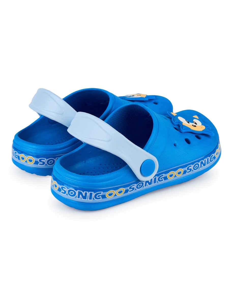 Sonic The Hedgehog Kids Blue Clogs (Younger 10-3 Older)