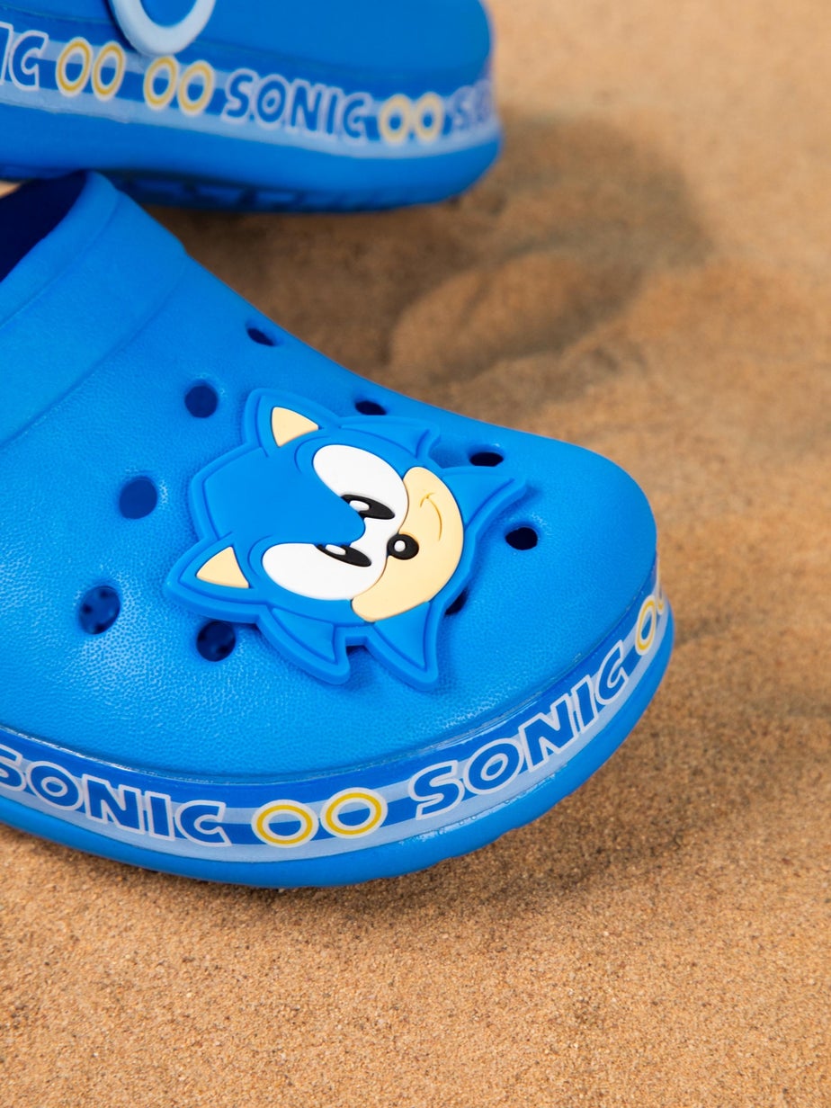 Sonic The Hedgehog Kids Blue Clogs (Younger 10-3 Older)