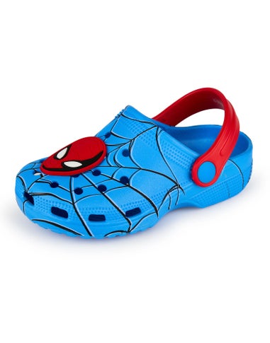 Marvel Spiderman Kids Blue Clogs (Younger 6-12 Older)