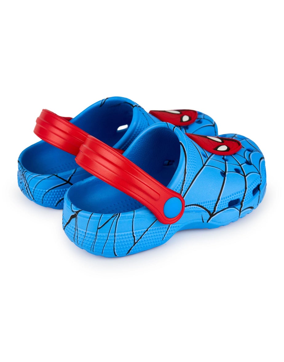 Marvel Spiderman Kids Blue Clogs (Younger 6-12 Older)