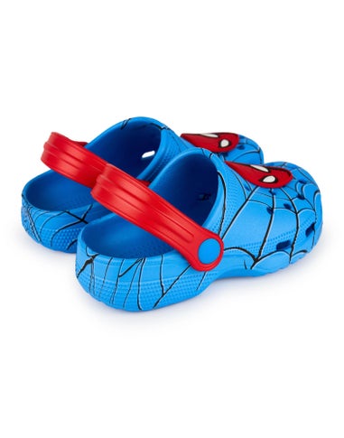 Marvel Spiderman Kids Blue Clogs (Younger 6-12 Older)