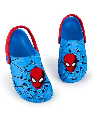 Marvel Spiderman Kids Blue Clogs (Younger 6-12 Older)