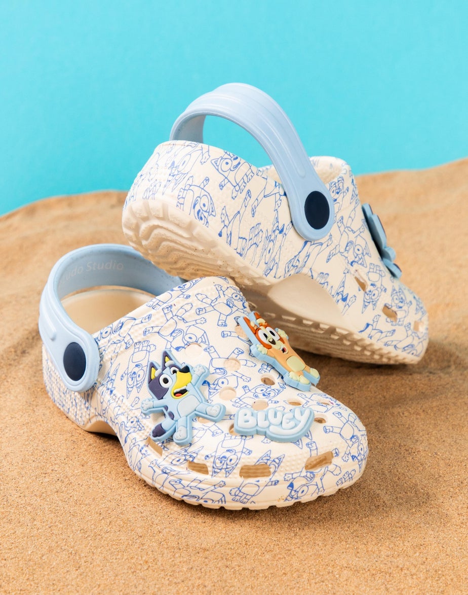 Bluey & Bingo Kids Grey Clogs (Younger 6-12 Older)