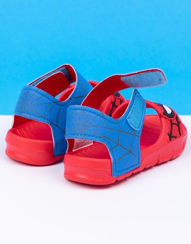Marvel Spiderman Kids Red Sandals (Younger 6-12 Older)