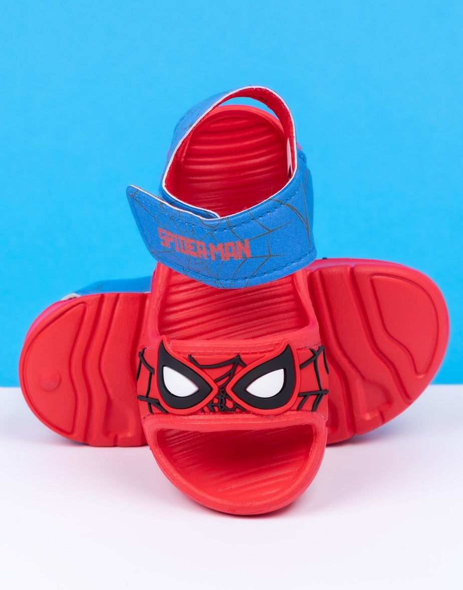 Marvel Spiderman Kids Red Sandals (Younger 6-12 Older)
