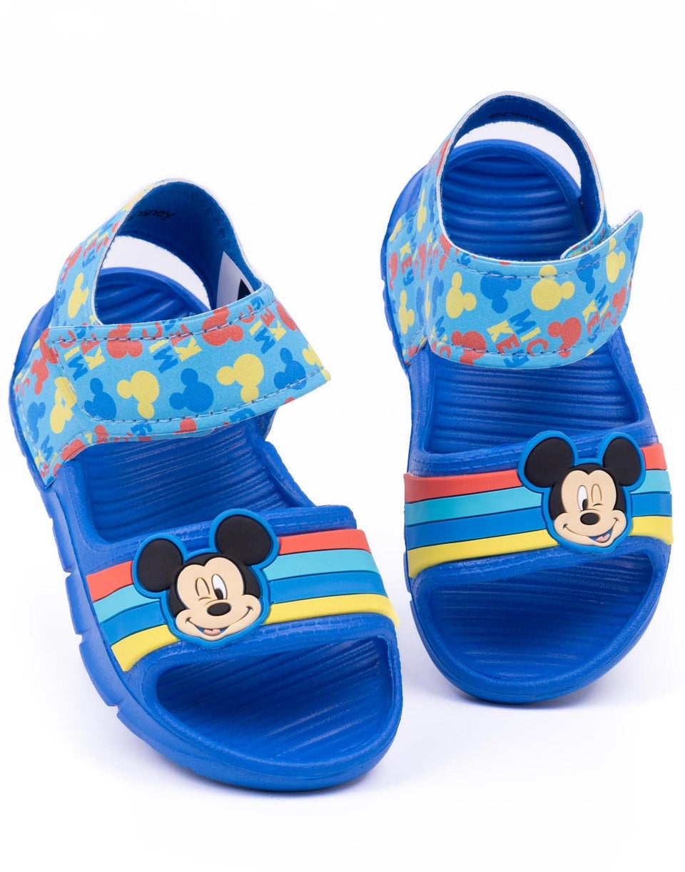 Disney Mickey Mouse Kids Blue Sandals (Younger 6-12 Older)