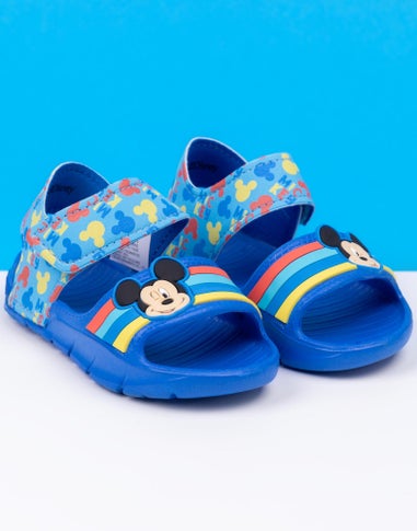 Disney Mickey Mouse Kids Blue Sandals (Younger 6-12 Older)