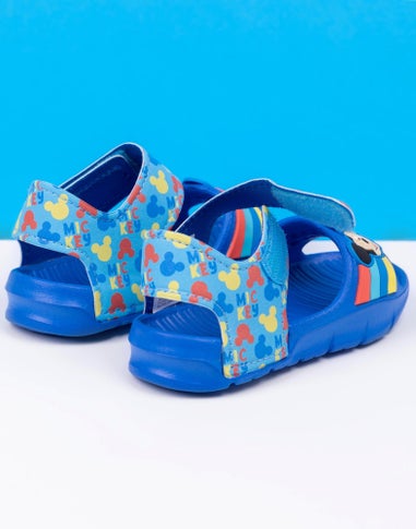 Disney Mickey Mouse Kids Blue Sandals (Younger 6-12 Older)
