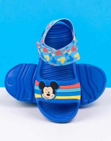 Disney Mickey Mouse Kids Blue Sandals (Younger 6-12 Older)