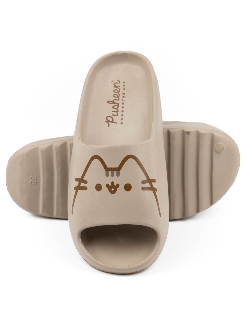 Vanilla Underground Pusheen Kids Brown Sliders (Younger 10-Older 4)