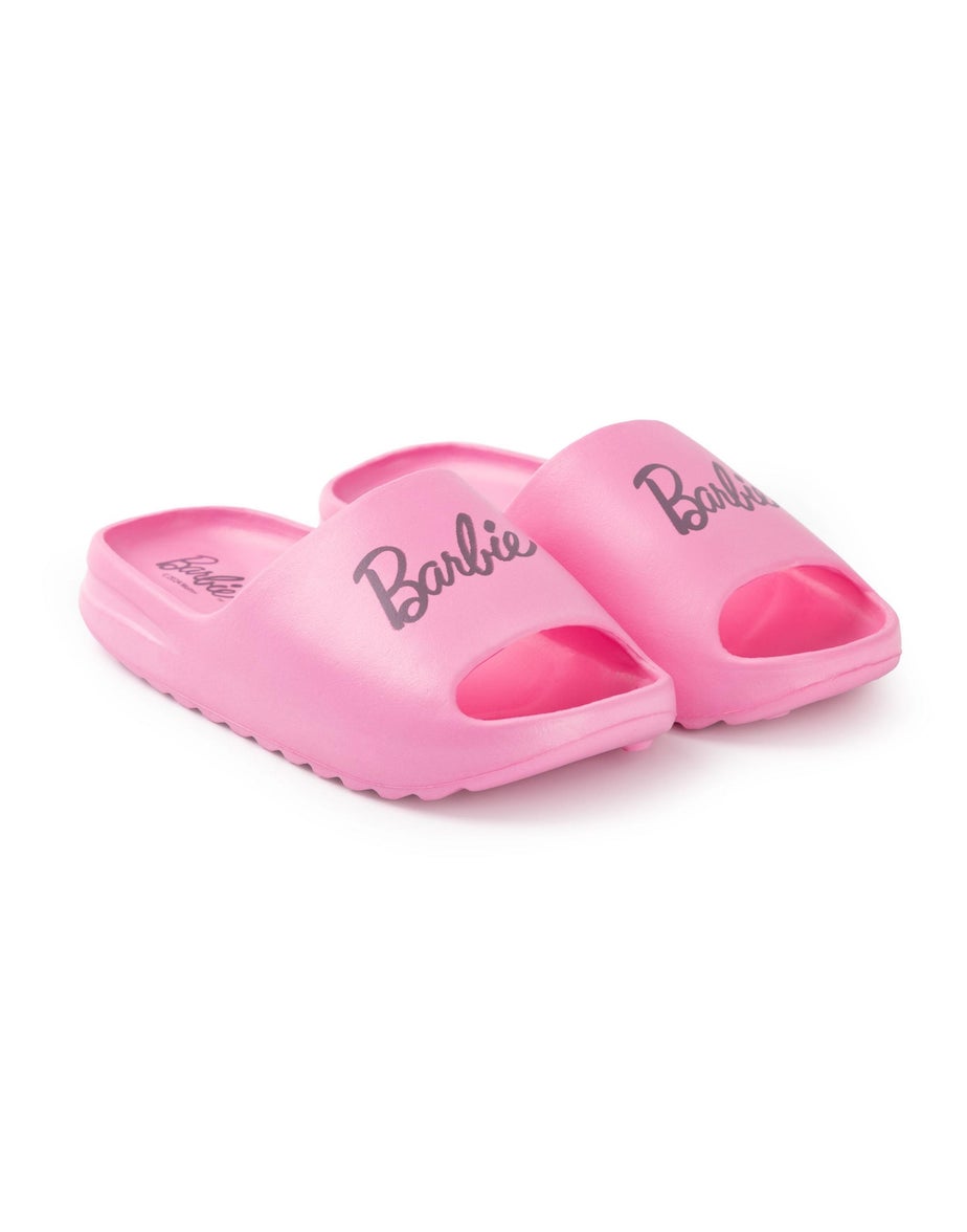 Vanilla Underground Barbie Kids Pink Sliders (Younger 8-2.5 Older)