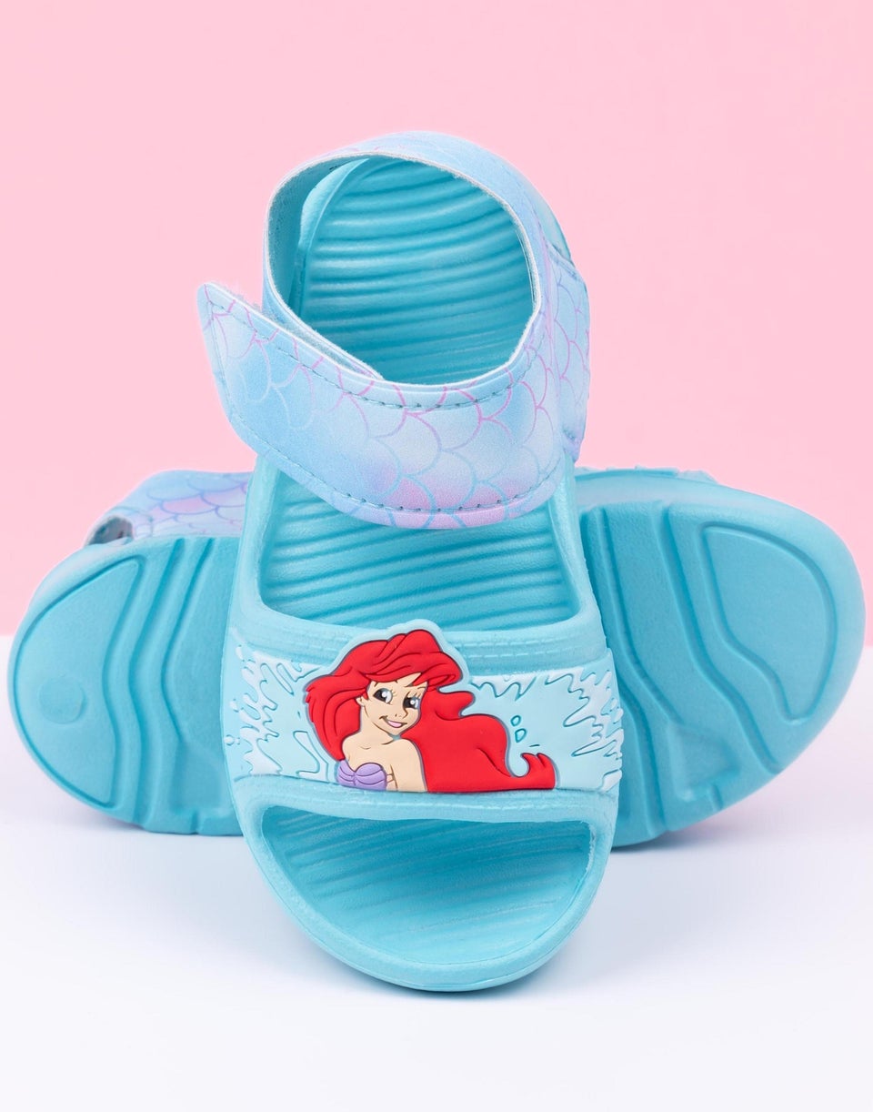 Disney Ariel Kids Green Sandals (Younger 6-12 Older)