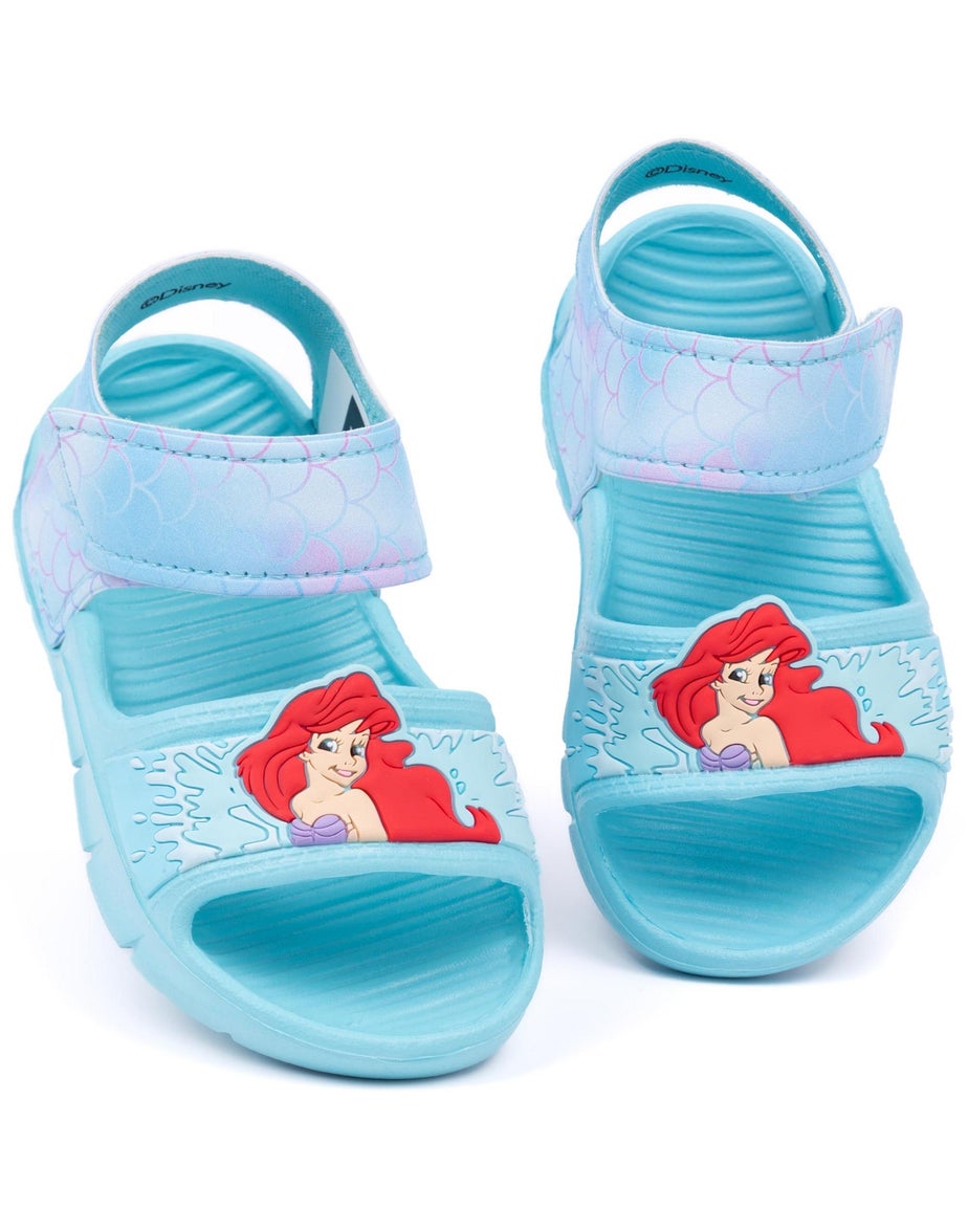 Disney Ariel Kids Green Sandals (Younger 6-12 Older)