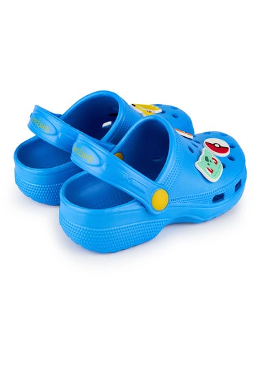 Pokemon Kids Blue Clogs (Younger 10-3 Older)
