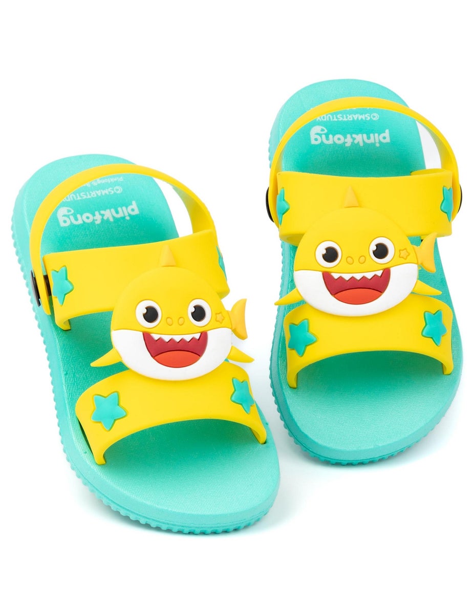Baby Shark Kids Yellow Sandals (4-10 Younger)