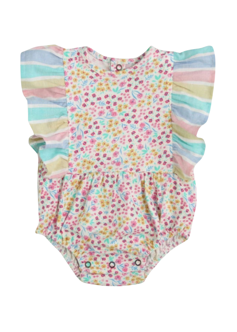 Lilly & Sid Multicoloured Mini Floral Print Romper (0-12 Months)