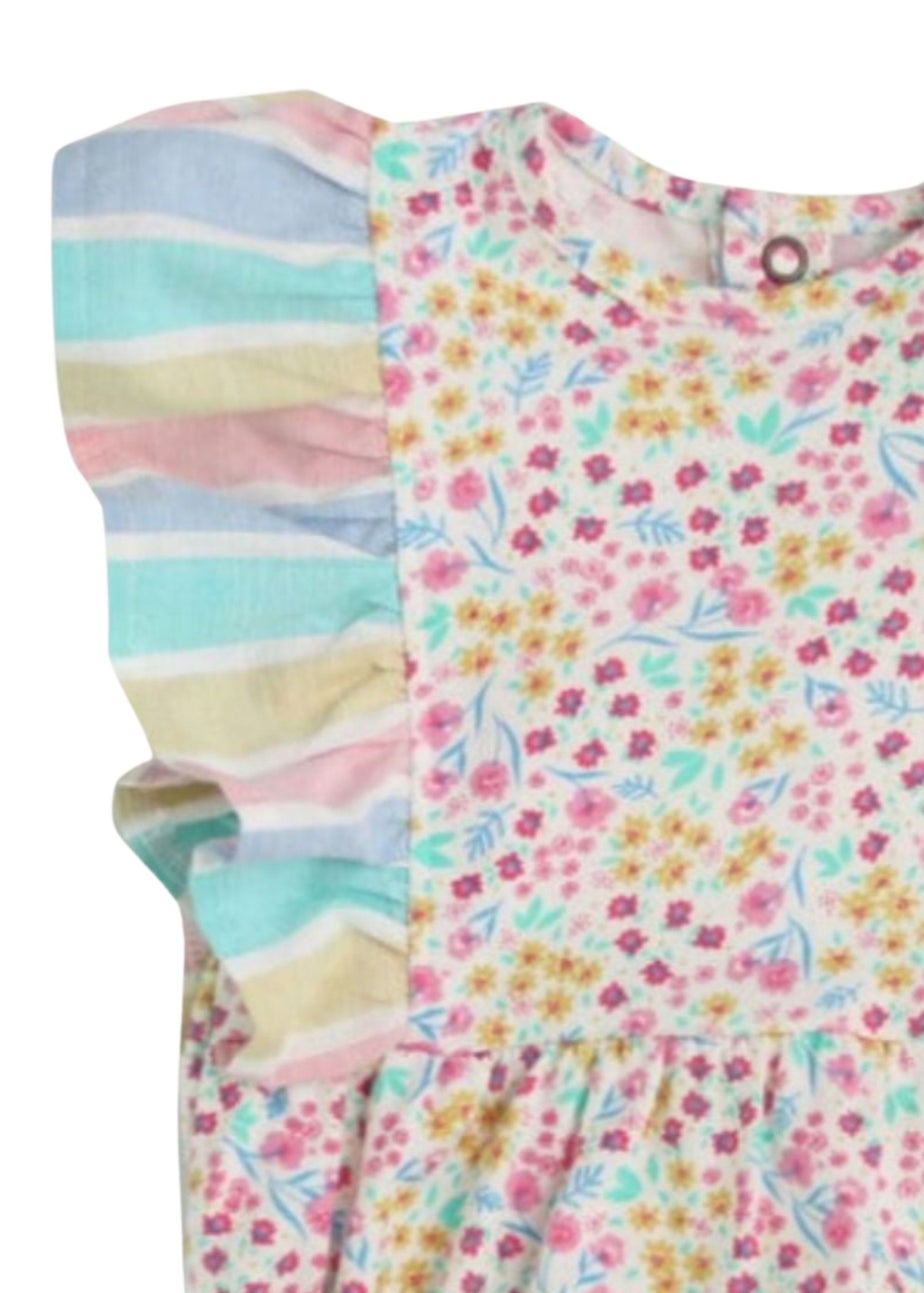 Lilly & Sid Multicoloured Mini Floral Print Romper (0-12 Months)