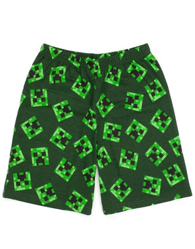 Minecraft Creeper Kids Shortie Green Pyjamas (5-14 Years)