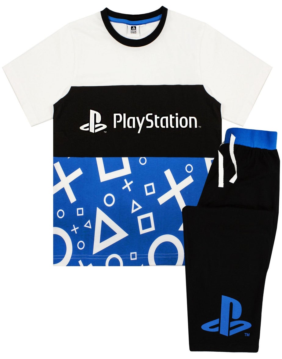 PlayStation Kids Long Leg Black Pyjamas (5-14 Years)